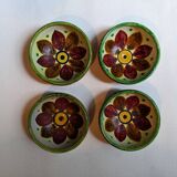 Handcrafted ceramic bowls bohemian countryside