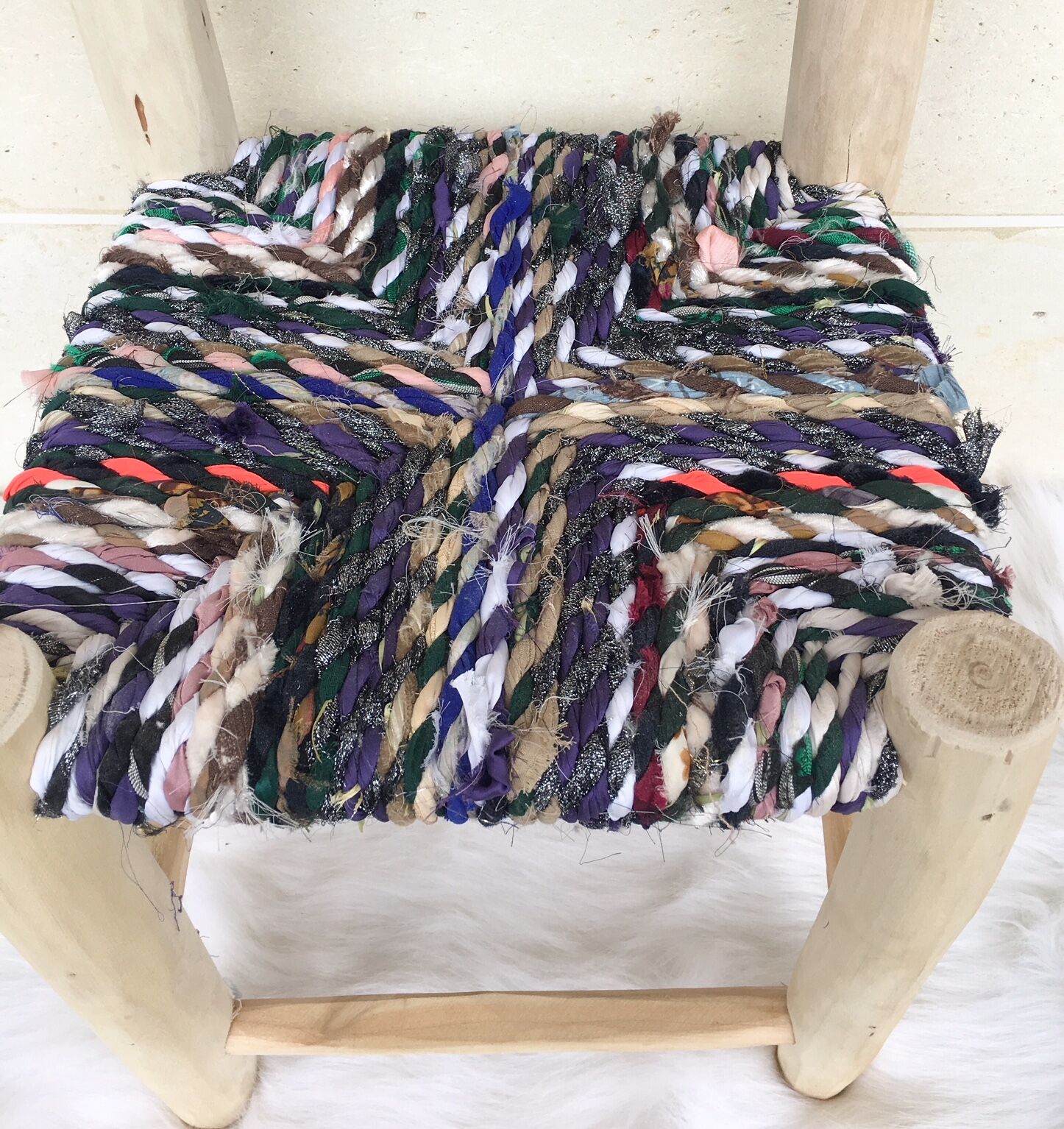 Recycled fabric chair