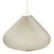 Space age cocoon plisse pendant lamps, 1960s