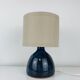 Vintage blue ceramic lamp, 1960s