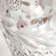 Vase en verre sculpté et peint à la main France années 1940.