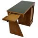 Art Deco desk, minimalist design in oak, unique 40s design, Netherlands.