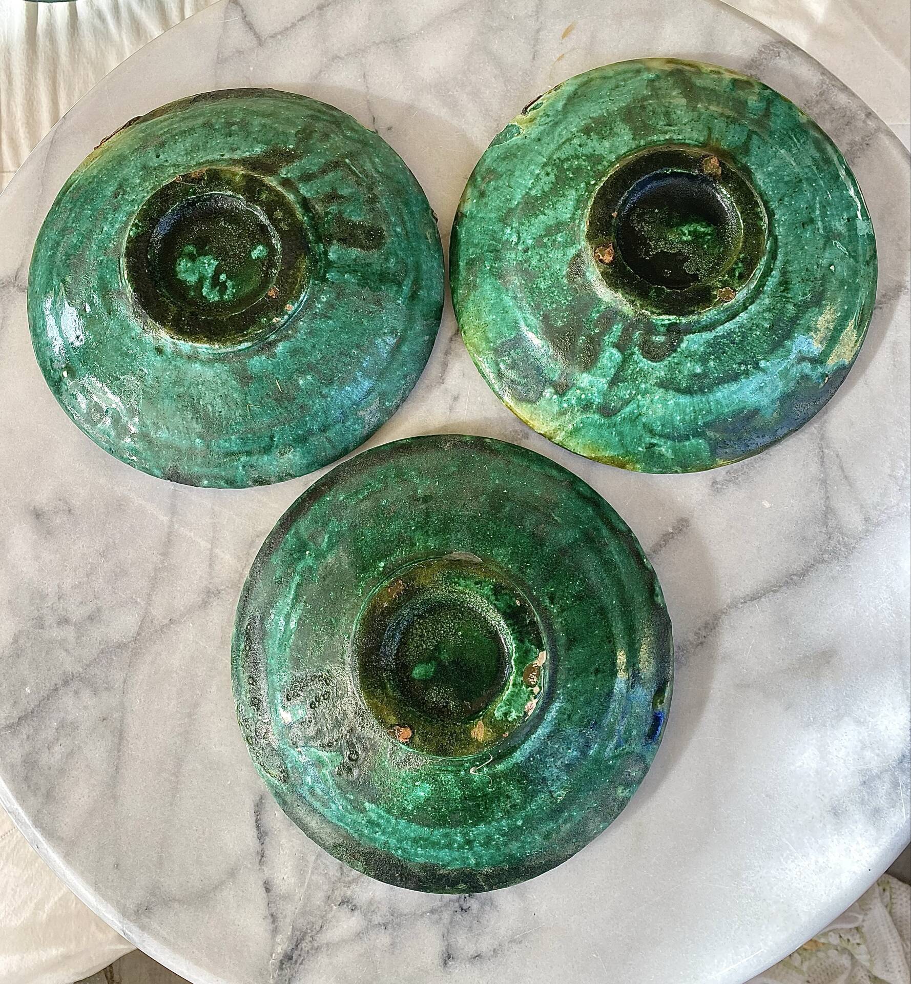 Ceramic set of cups and plates Tamegroute Morocco