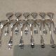 12 silver-plated metal ice scoops by silversmith Ravinet Denfert with nets