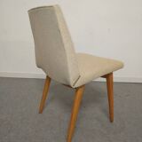 Pair of cocktail chairs in beech, Eastern Europe circa 1960.