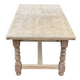 Renovated 19th-century oak extendable farmhouse dining table 160-240cm