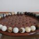 Solitaire game or mineral abacus