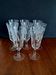 6 Luminarc foliage champagne flutes from the 60s