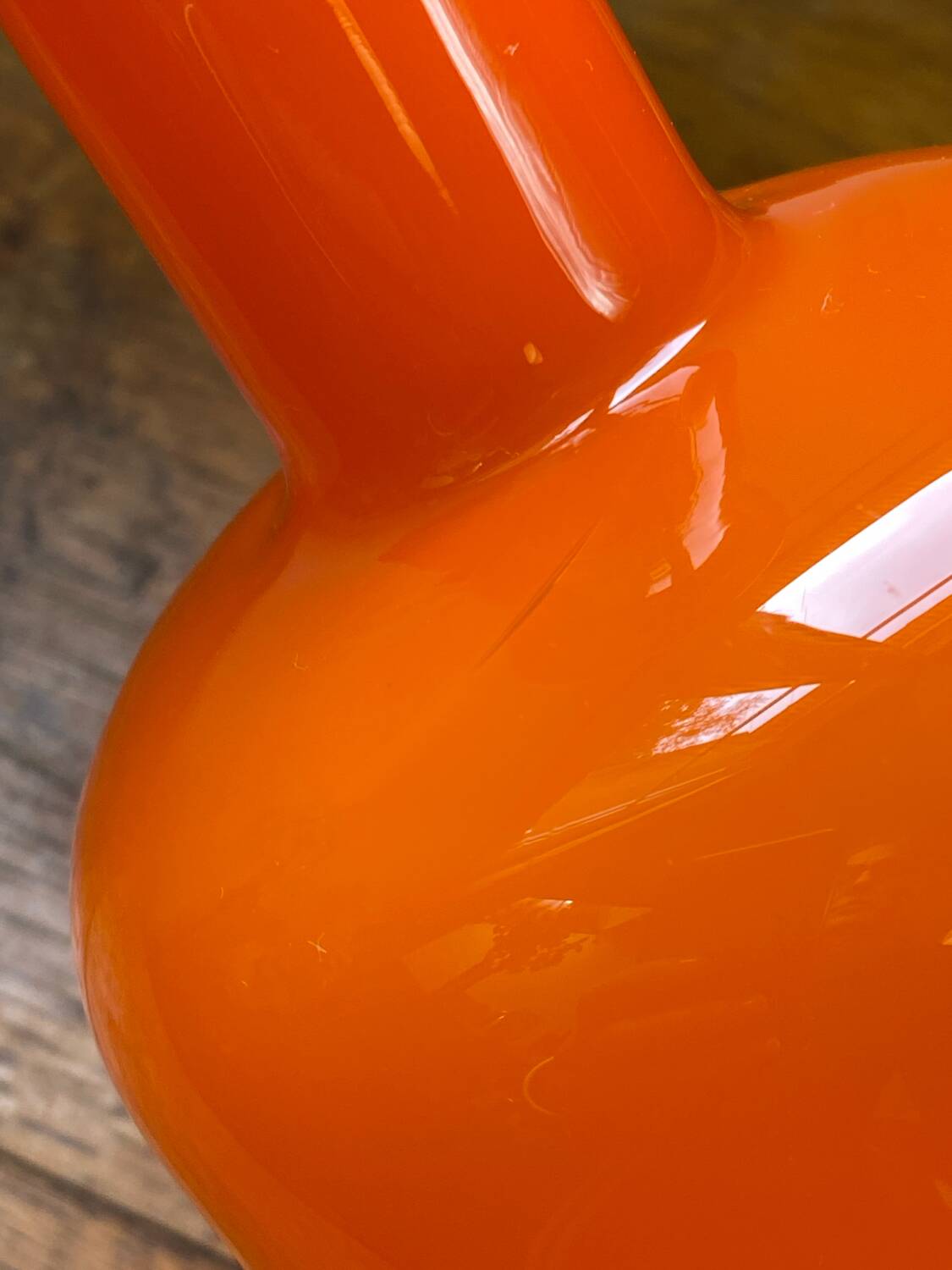 Glass vase, Otto Brauer for Holmegaard, 1960s