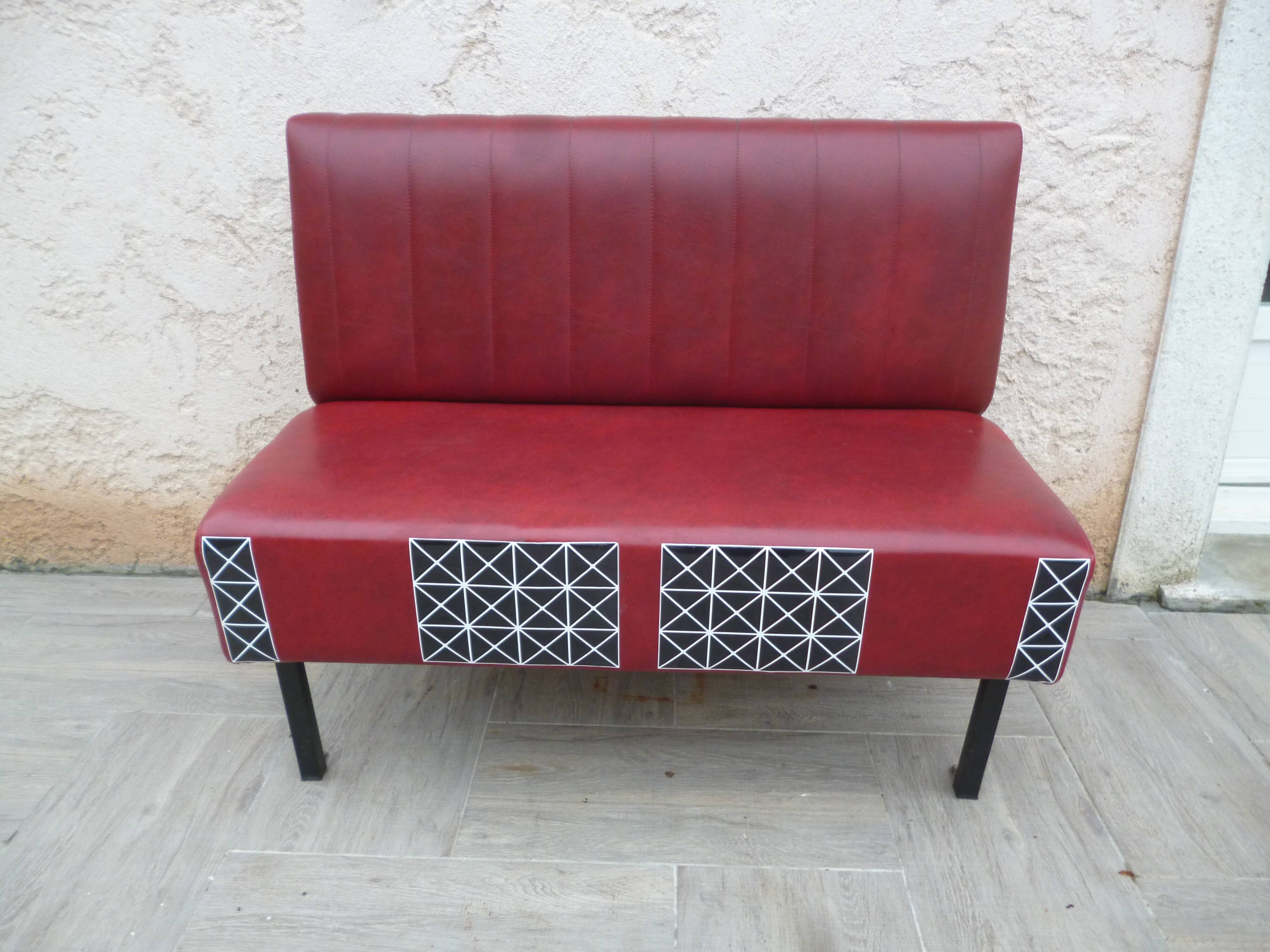 Vintage bistro bench