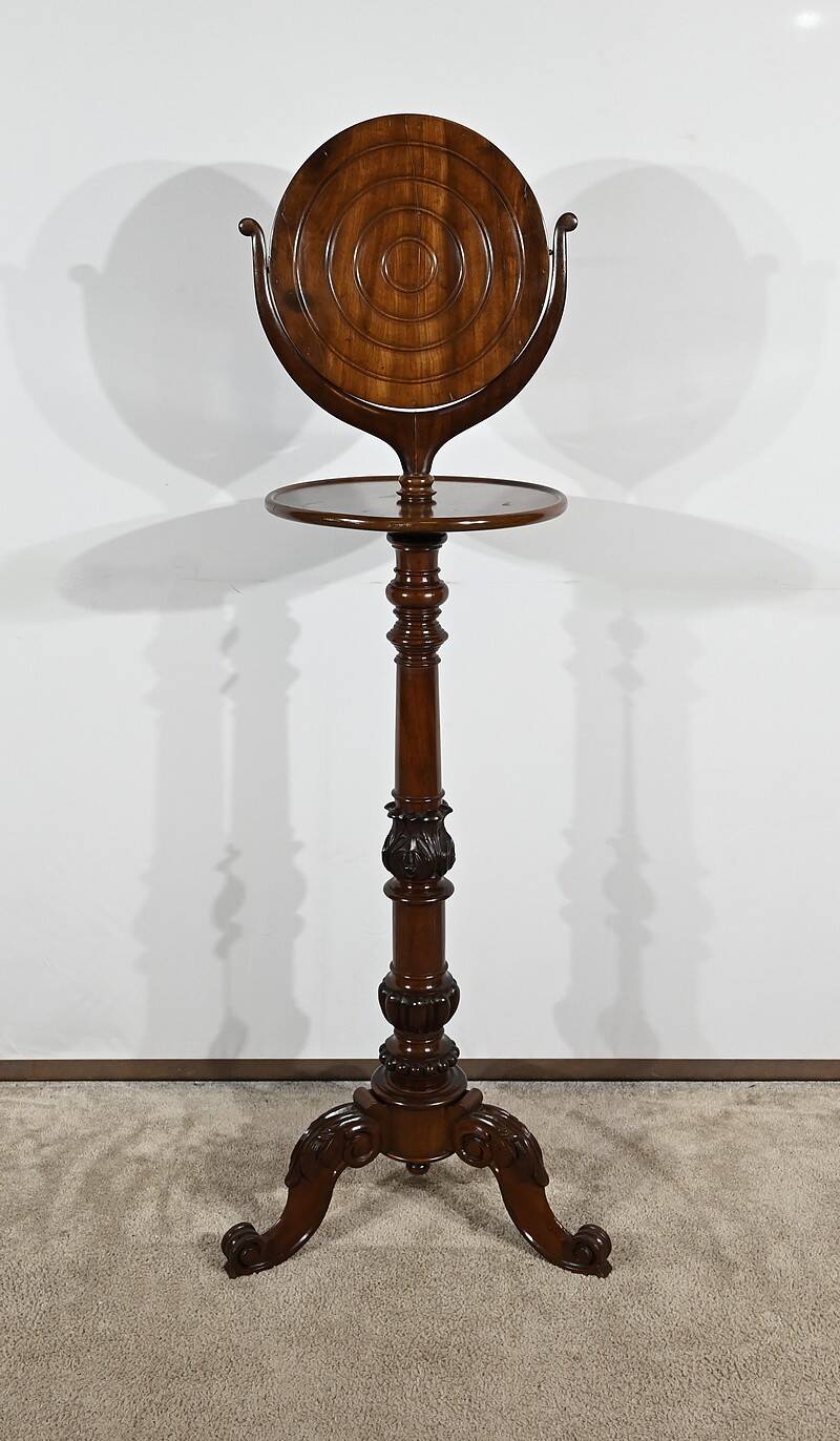 Small Barbière in Solid Mahogany, Restoration Period – 1st part 19th century