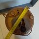 Vintage Scandinavian turned wooden candlestick lamp base