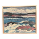 Swedish Oil on Canvas “Coastal Landscape” by Allan Horsak, Vintage & Framed