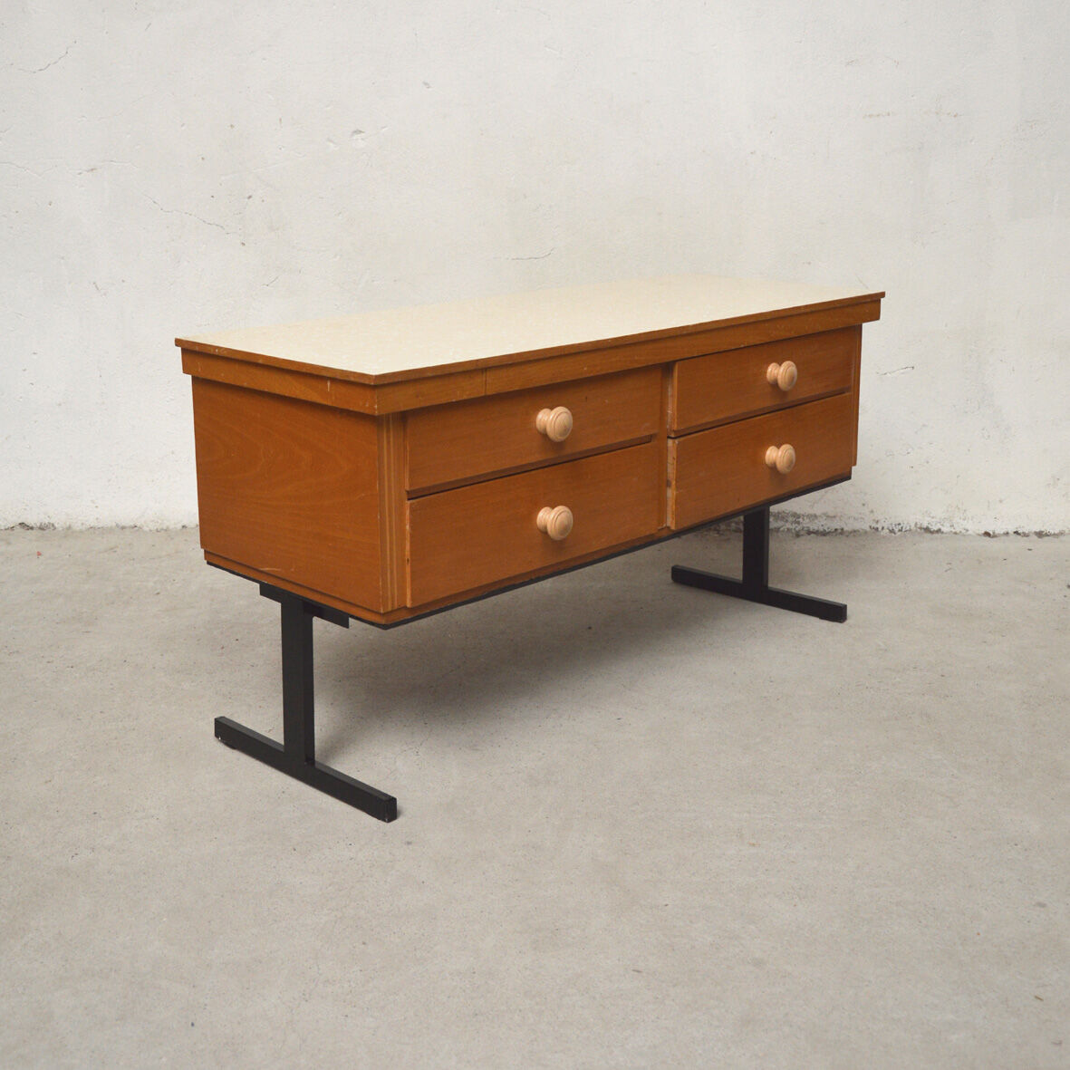 Low cabinet with 4 drawers, 1960