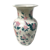 Vase Chine decor floral butterfly pink chinese antique pot