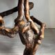 Solid wood coffee table - oak + vine roots