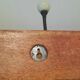 Vintage hook wood porcelain