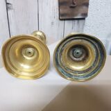 Pair of brass candlesticks