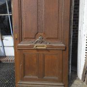 Porte d'entrée en chêne avec son bâti