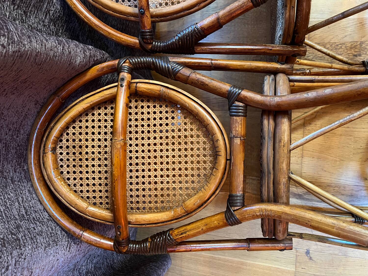 Chaises bistrot rotin