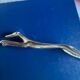 Set of 6 greyhound knife holders in silver metal