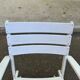 White folding garden armchair — Bistro style armchair
