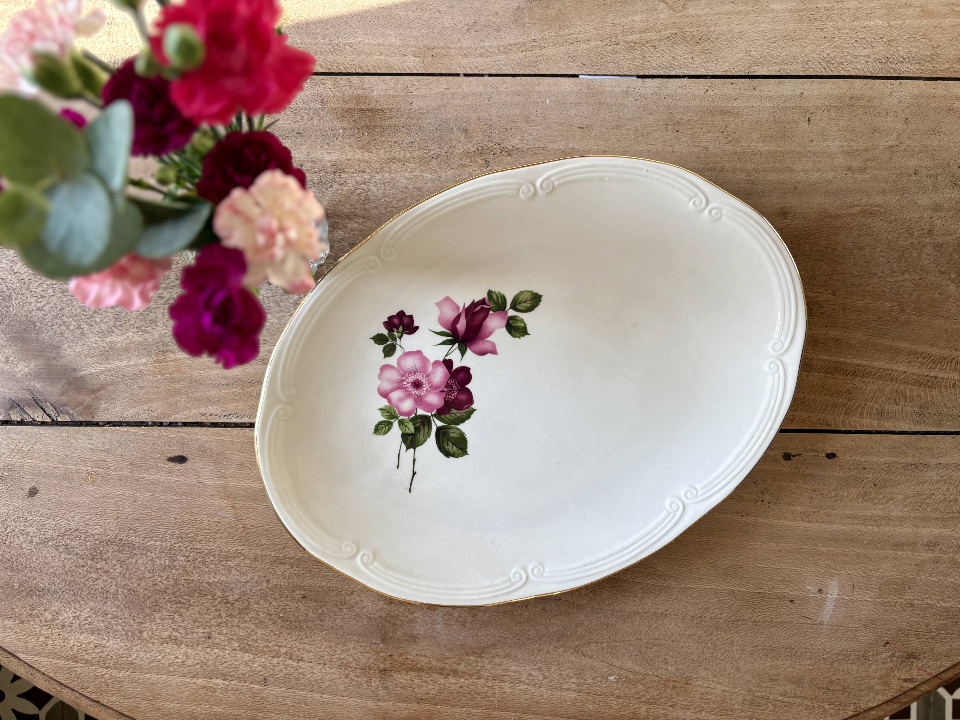 Plat / ravier vintage - Modèle Chinon de Gien