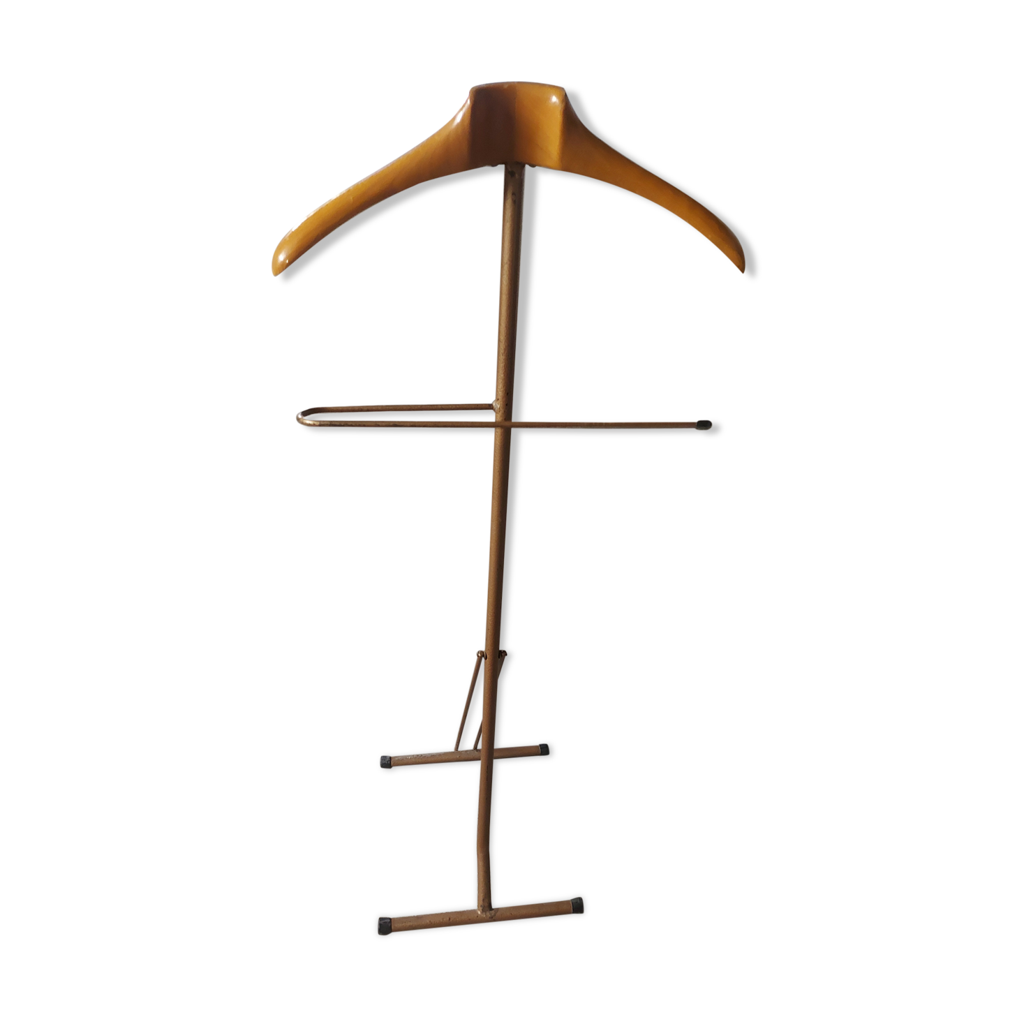 Foldable vintage night jack, wood and metal
