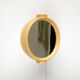 Mid-century space age bathroom wall mirror with 2 sides, 1960s.