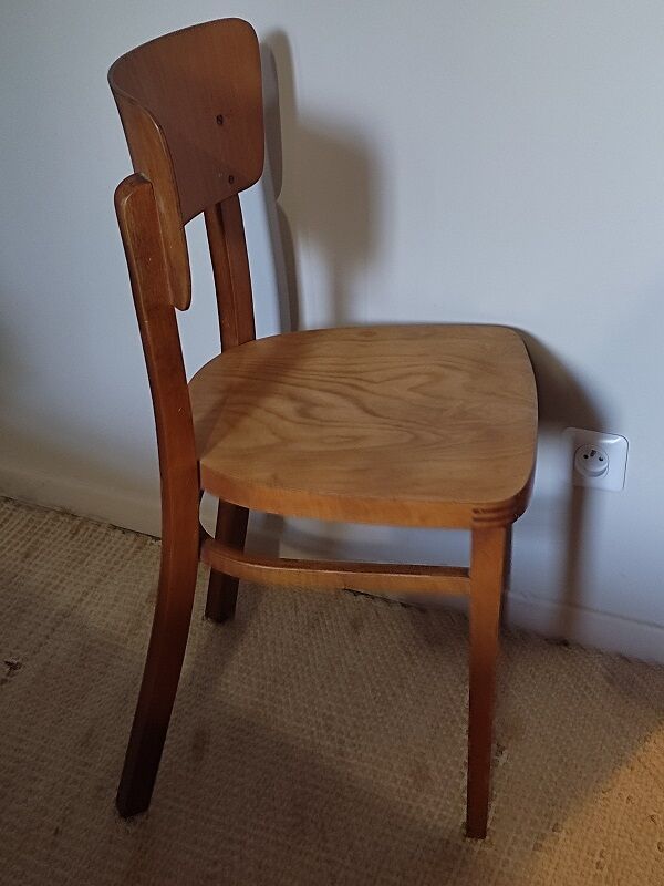 Bistro chair Thonet patinated varnished wood