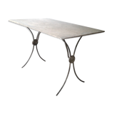 1900 garden table and its slate slab