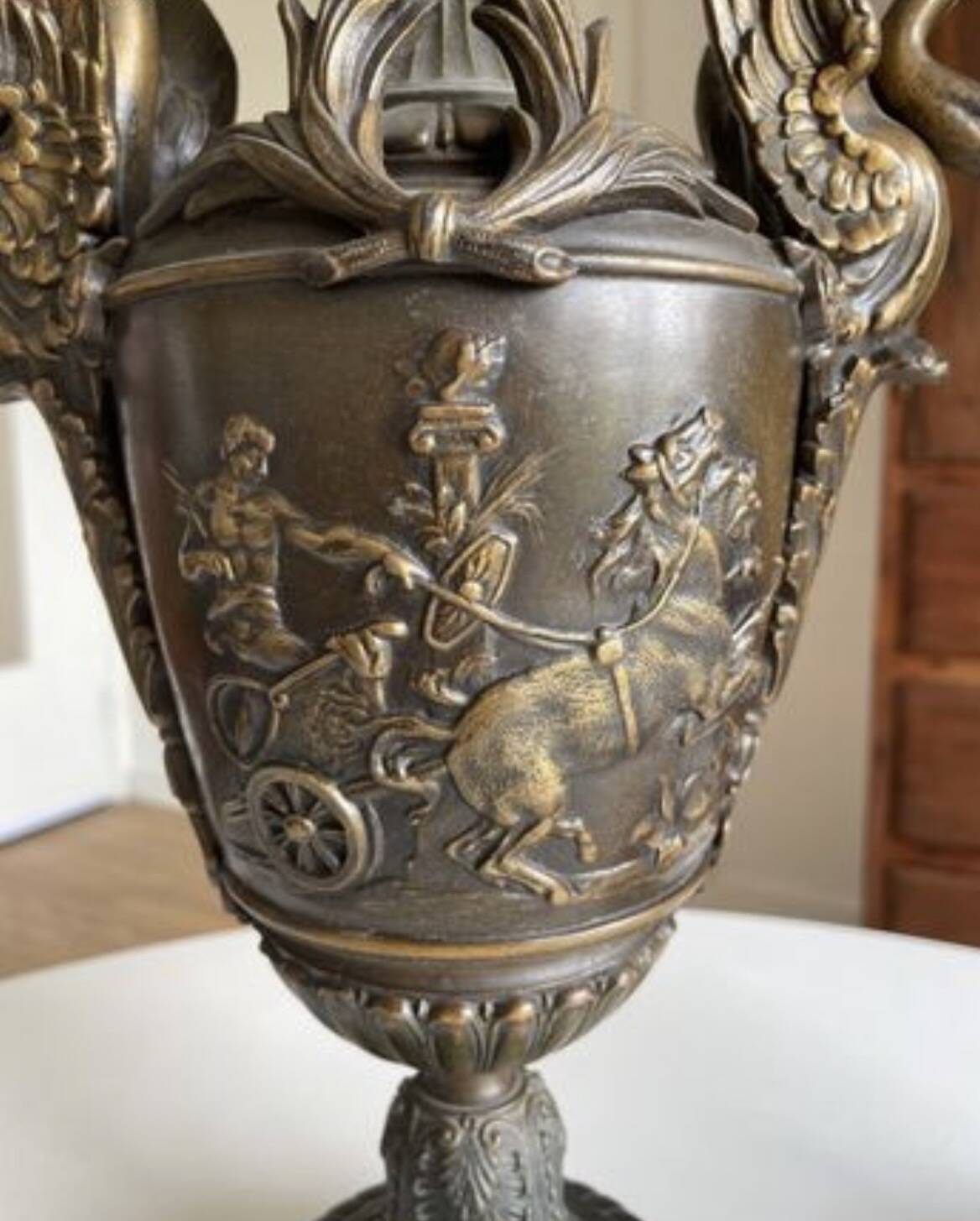 According to Émile Louis Picault, sculptor, a pair of large decorative vases.