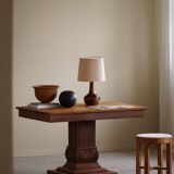 Art Nouveau dining table/desk in oak, early 20th century.