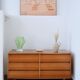 Scandinavian low chest of drawers