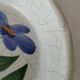 6 deep plates Poteries du Marais hand-painted floral decoration from the 60s and 70s