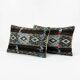 Lot de 2 housses de coussin kilim vintage 36x51 cm