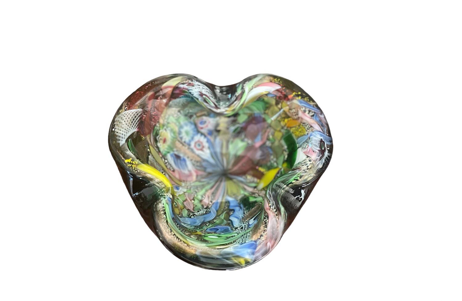 Murano “tutti frutti” AVEM pocket ashtray circa 1950