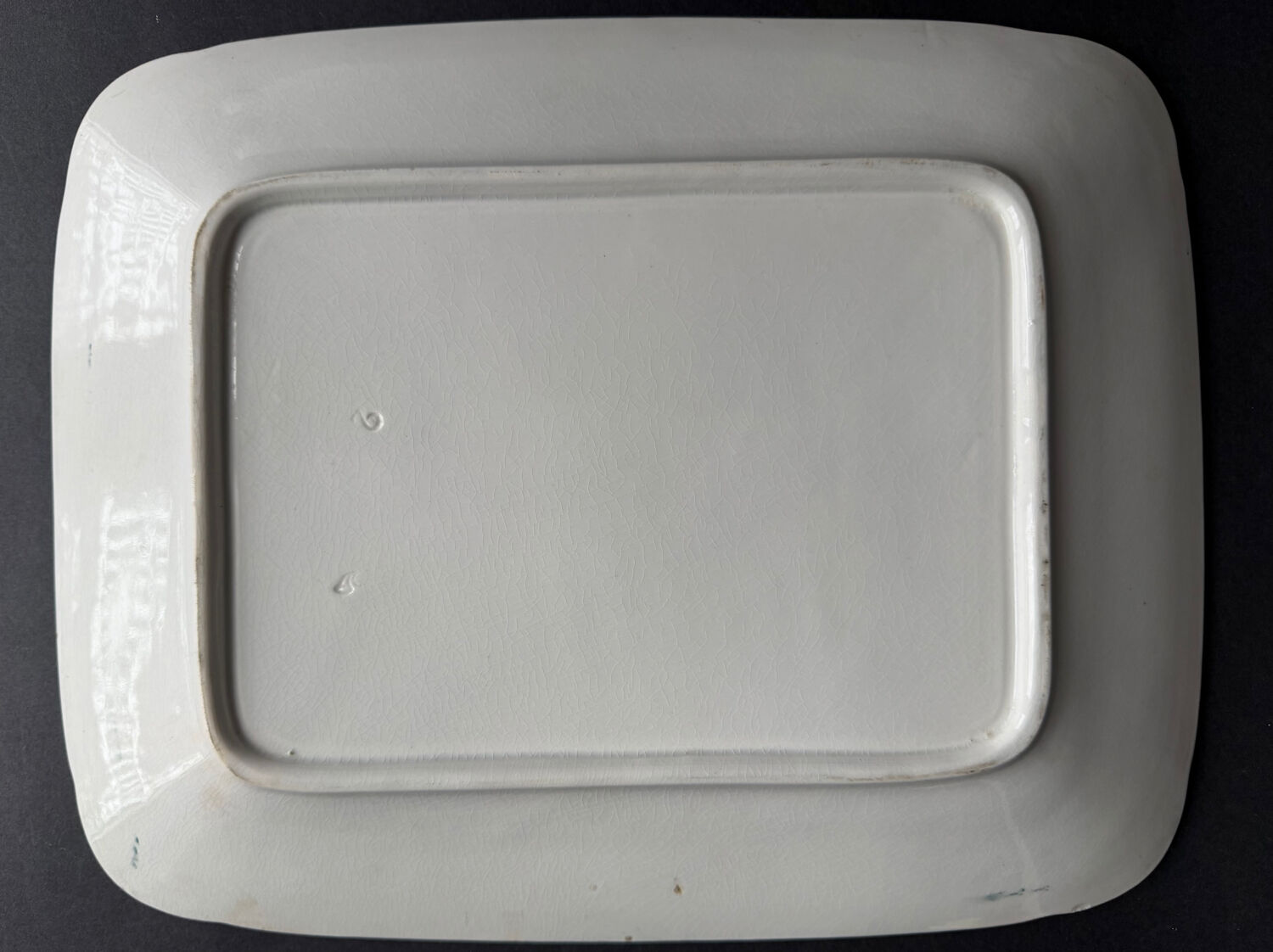 Large antique ironstone dish