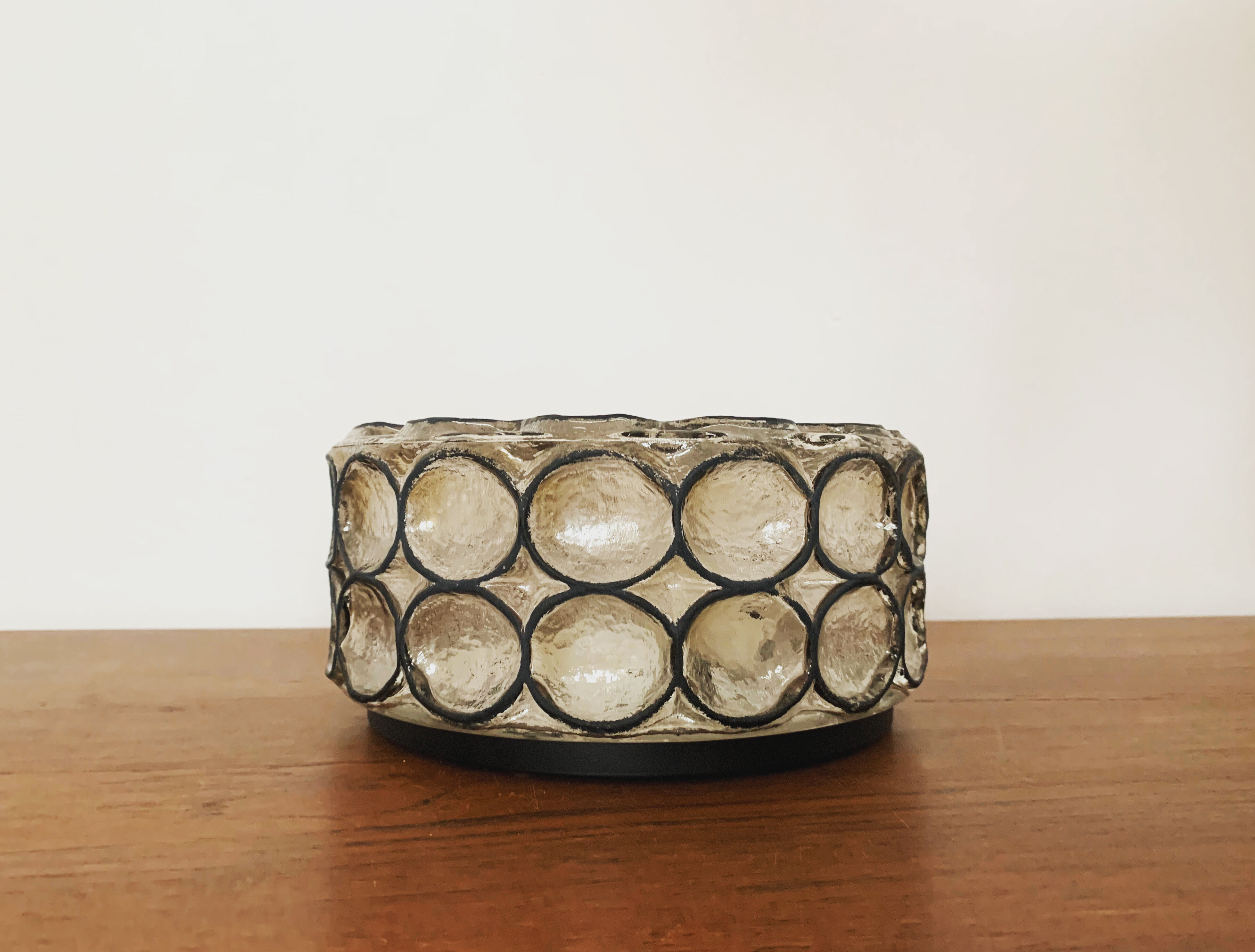 Iiron ring design wall or ceiling lamp by Limburg