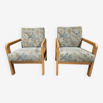 Pair of vintage 1970 fireside chairs