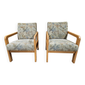 Paire de fauteuil chauffeuse 1970 vintage