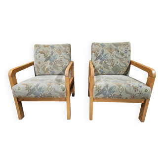 Pair of vintage 1970 fireside chairs