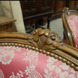 Pair of Louis XV satin-style shepherdesses