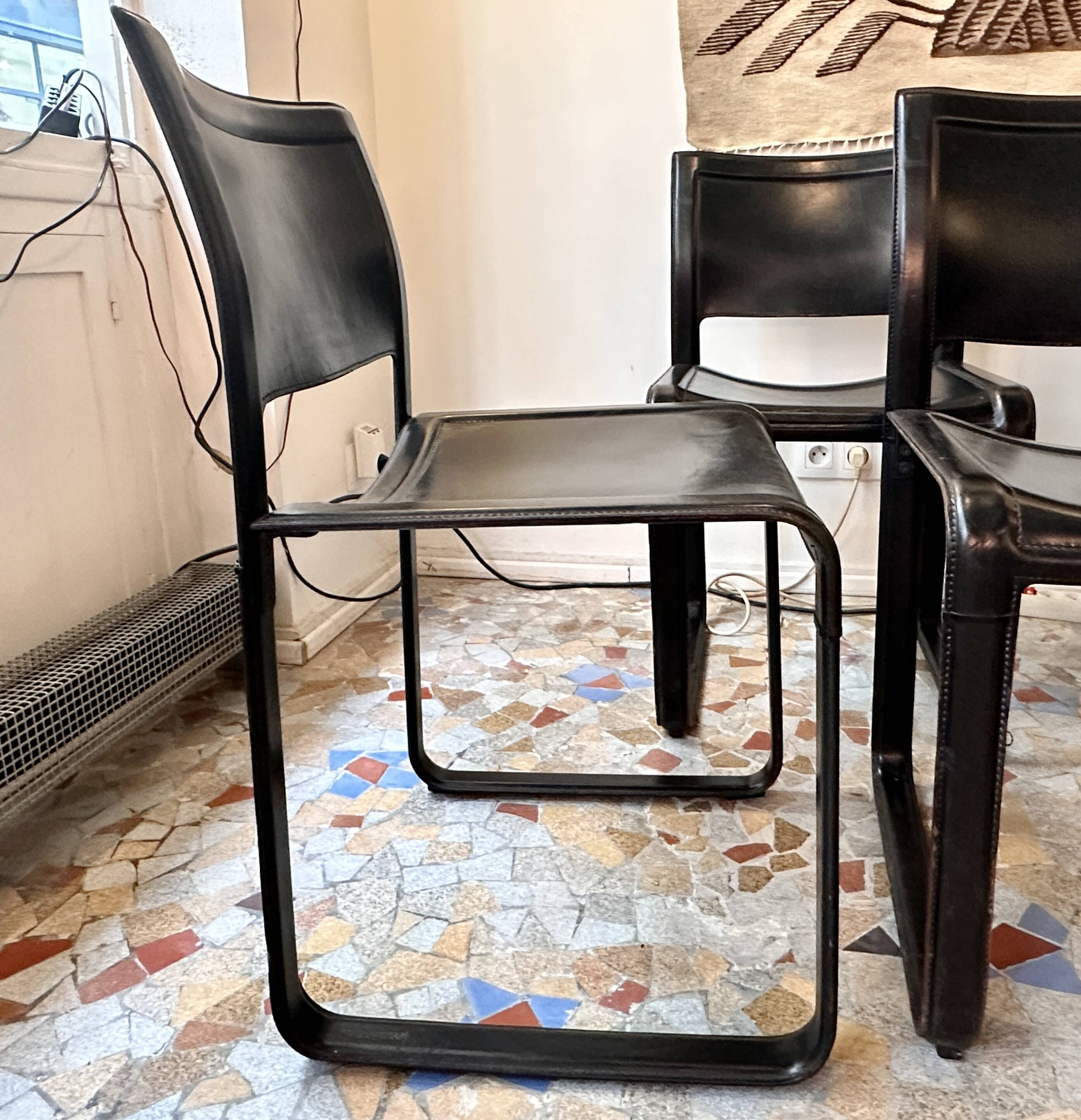Set of six Mattéo Grassi chairs