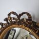 Louis XVI oval mirror with love knot and ribbon