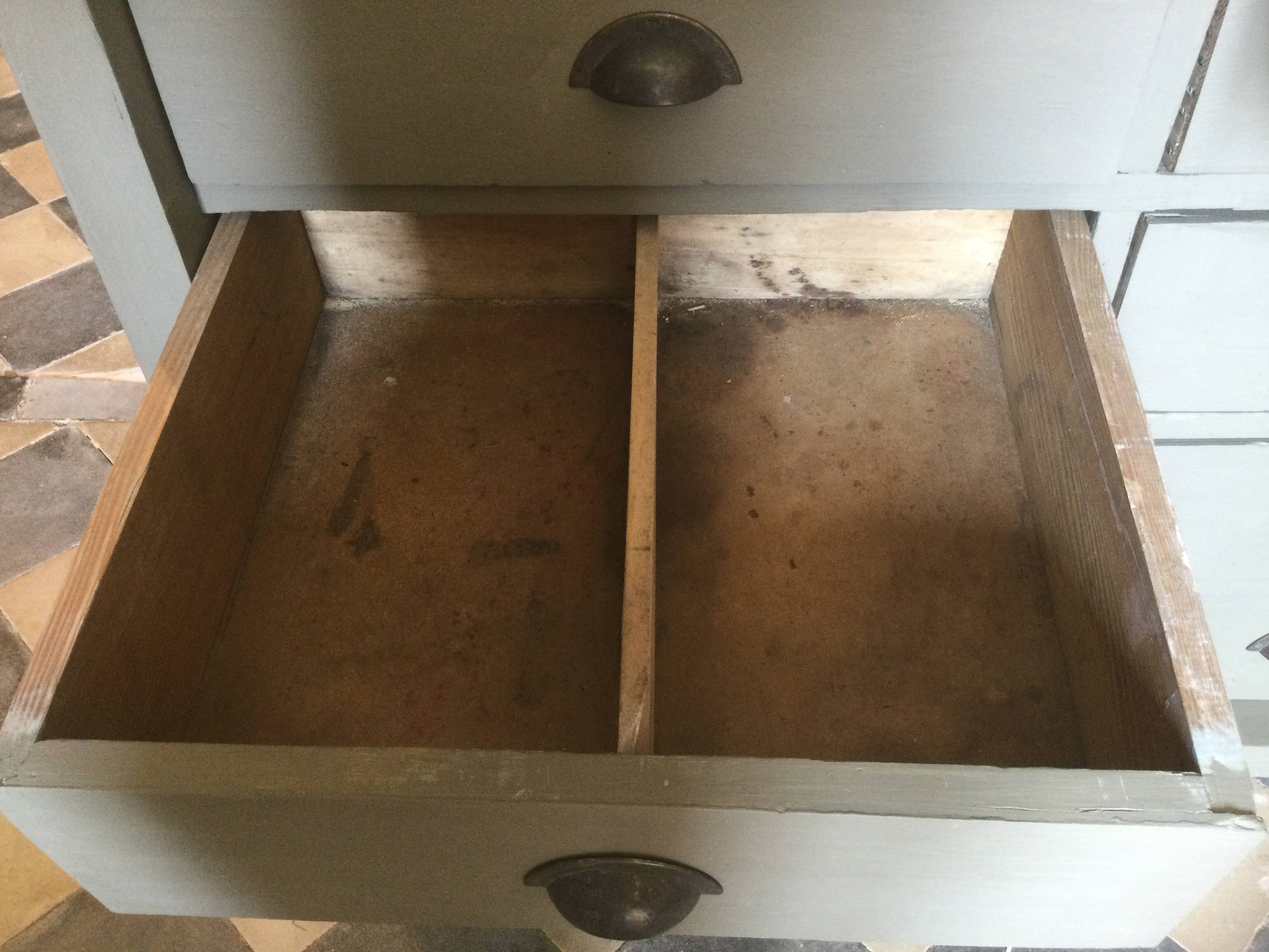 Antique bookcase with drawers