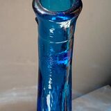 Blue glass vase, 1960s, Gunther Lambert