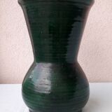 Green ceramic vase