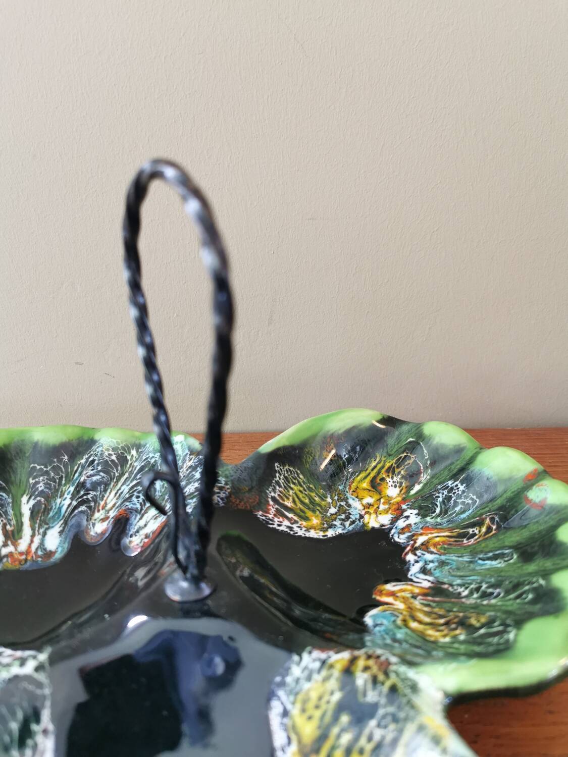 Vallauris vintage compartment dish