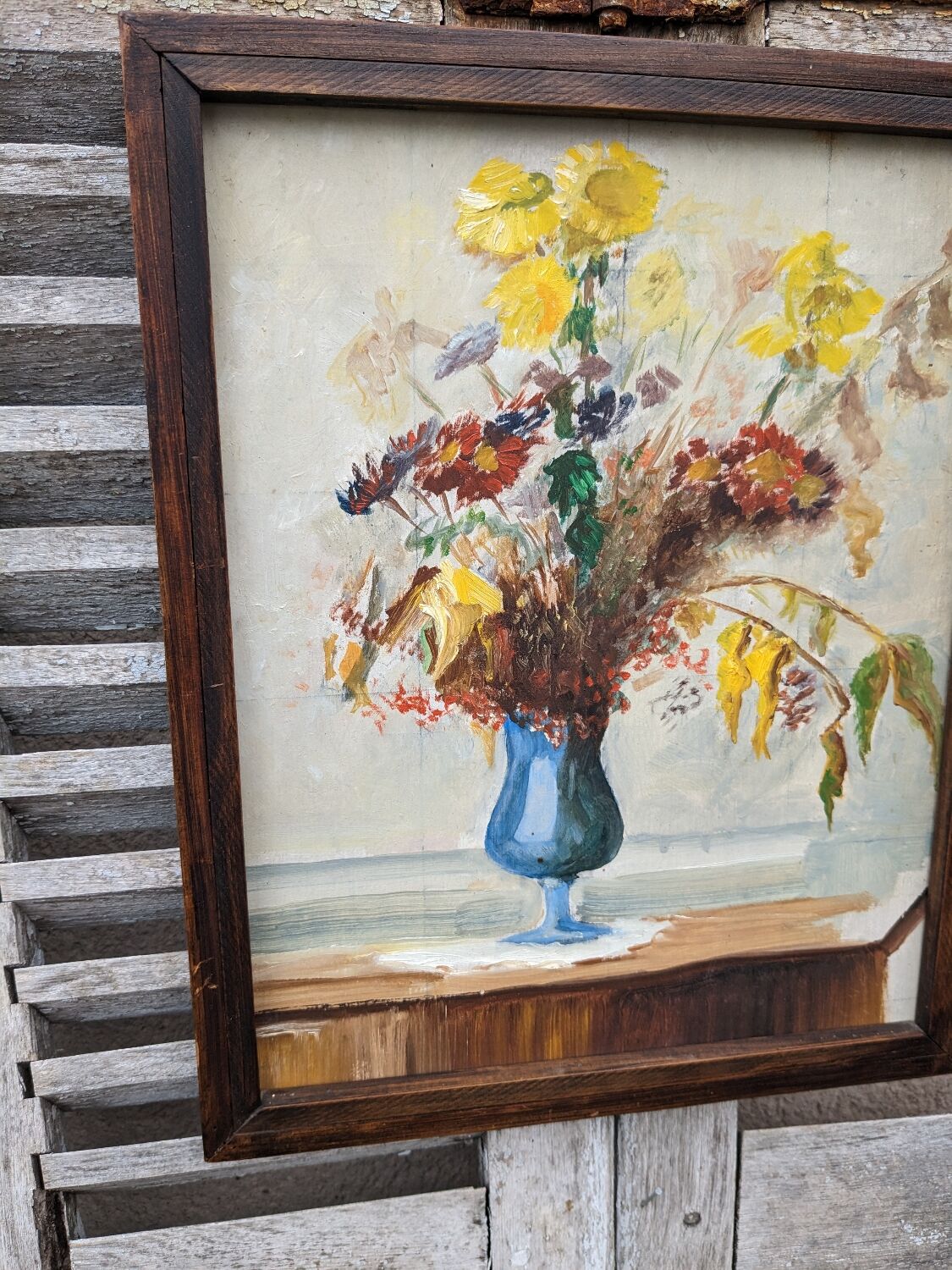 Floral painting table